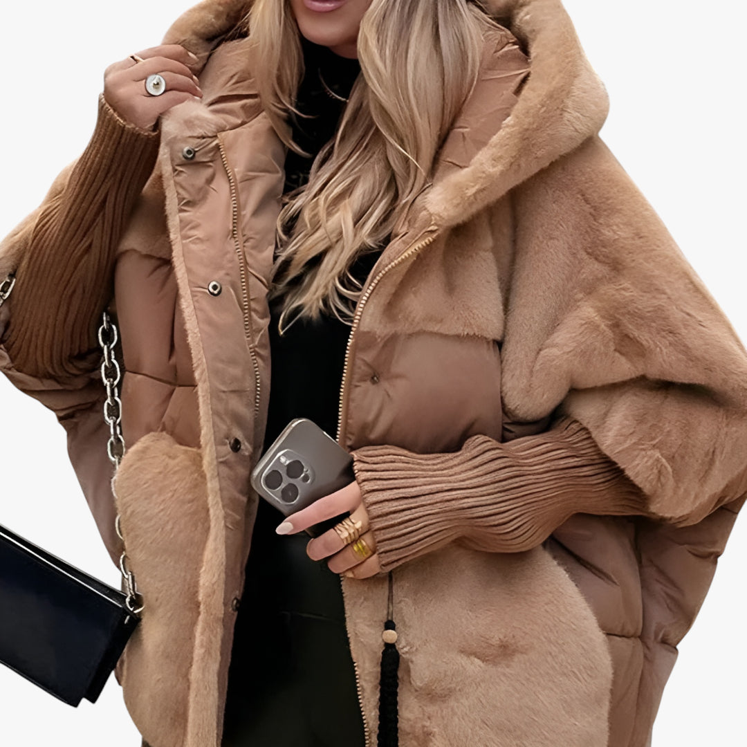 Damen Kapuzen-Steppjacke | Warme