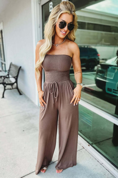 IRMGARD - SCHULTERFREIER JUMPSUIT